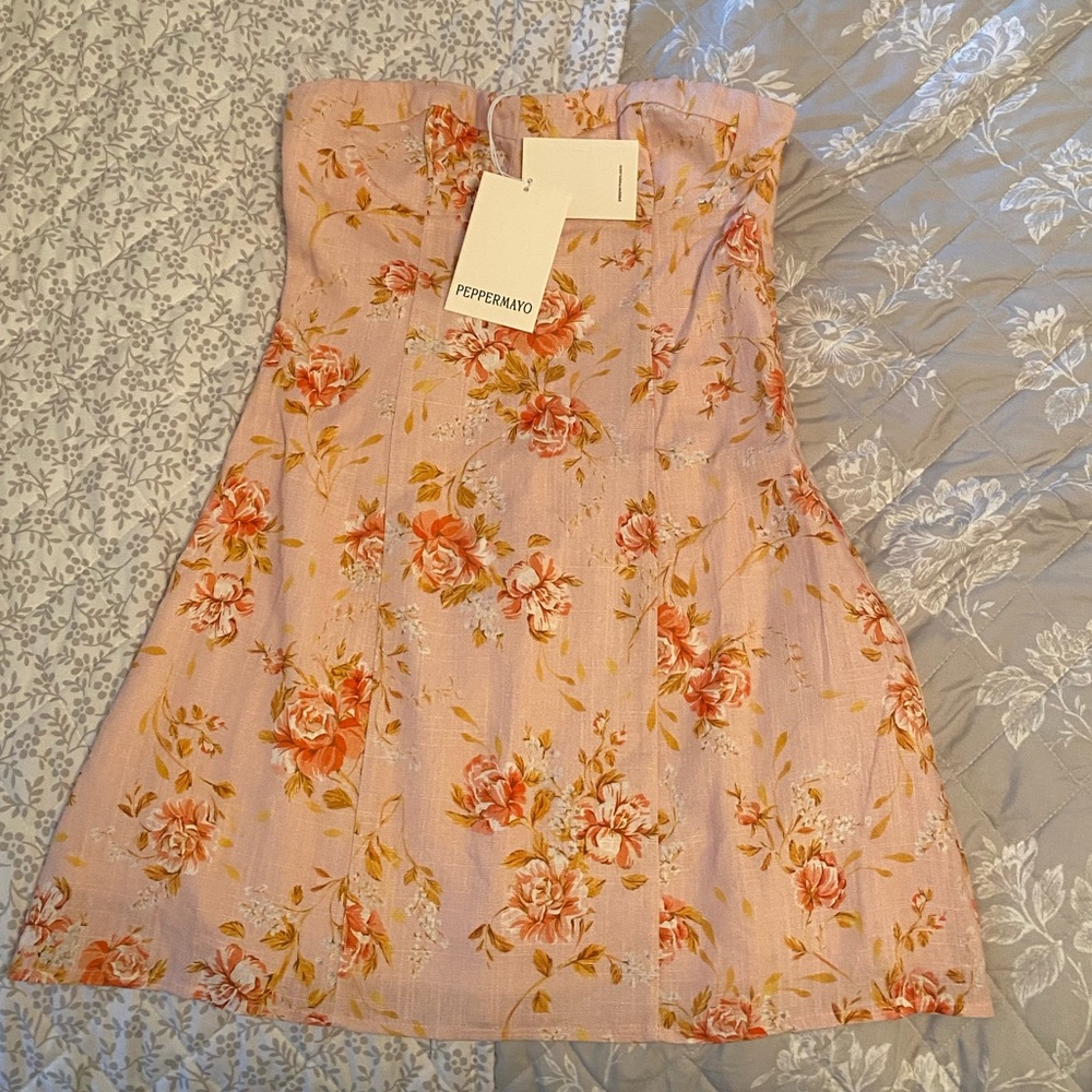 Peppermayo Cali Strapless Mini Dress